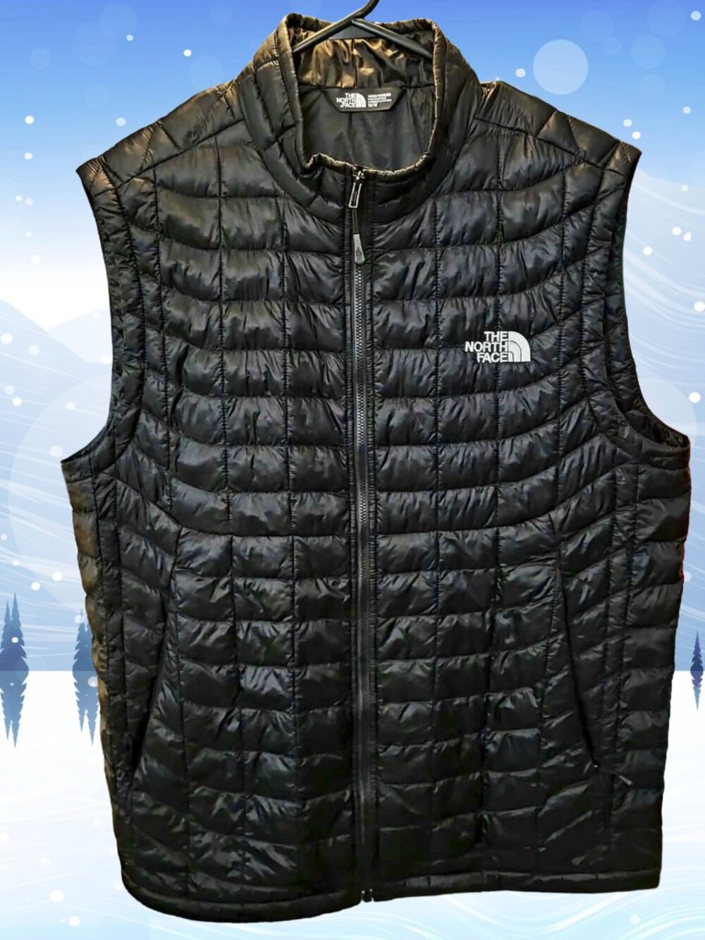 The North Face ThermoBall Trekker Black Sleeveless Vest Men Medium